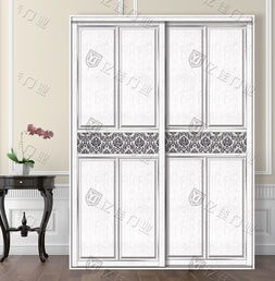 衣柜移門 雙工藝系列,js 2560 產品展示 香港億佳門業